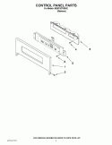 CONTROL PANEL PARTS Diagram and Parts List for KEBC167VSS02  KitchenAid Wall Oven