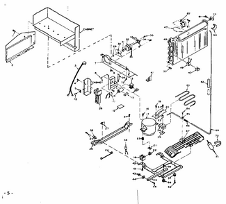 Unit Parts Diagram and Parts List for 106W14GIML2  Kenmore Refrigerator