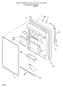REFRIGERATOR DOOR Diagram and Parts List for 3XARG477GF02  Whirlpool Refrigerator
