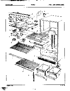 03 - Fresh Food Compartment Diagram and Parts List for NT15H5A  Whirlpool Refrigerator