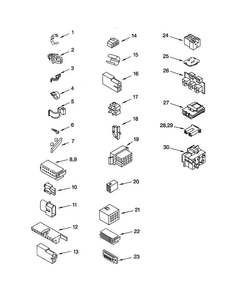 Wiring Harness Diagram and Parts List for LSR5132JQ1  Whirlpool Washer