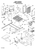 UNIT PARTS Diagram and Parts List for GD5VVAXTY00  Whirlpool Refrigerator