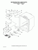REFRIGERATOR LINER PARTS Diagram and Parts List for EB9FVBXVQ01  Whirlpool Refrigerator