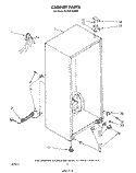 CABINET Diagram and Parts List for EV130CXSW00  Whirlpool Freezer