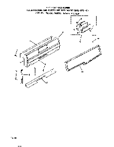 Backguard Diagram and Parts List for 1433*0A  Roper Range