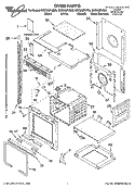 OVEN PARTS Diagram and Parts List for GSC308PJB05  Whirlpool Microwave Oven Combo