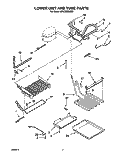 Part Location Diagram of WPW10128491 Whirlpool Evaporator