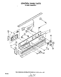 CONTROL PANEL Diagram and Parts List for RS630PXK0  Whirlpool Range