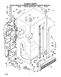 CABINET Diagram and Parts List for ED22DWXTG02  Whirlpool Refrigerator