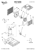 UNIT PARTS Diagram and Parts List for ACQ122PT0  Whirlpool Air Conditioner