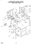 DISPENSER FRONT Diagram and Parts List for ED25DQXBB01  Whirlpool Refrigerator