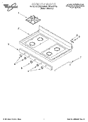 Part Location Diagram of WP3186134 Whirlpool Surface Burner Knob