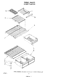 SHELF Diagram and Parts List for ET18NKXSW03  Whirlpool Refrigerator