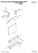 DOOR AND PANEL PARTS Diagram and Parts List for KUDU02VSPA1  KitchenAid Dishwasher