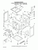 CHASSIS PARTS Diagram and Parts List for YRF263LXTB0  Whirlpool Range