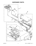 DISPENSER PARTS Diagram and Parts List for WFW8640BC0  Whirlpool Washer