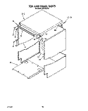 TOP AND PANEL Diagram and Parts List for KPDI620T5  KitchenAid Dishwasher