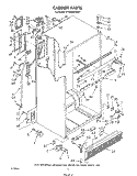 CABINET Diagram and Parts List for ET20GKXSW01  Whirlpool Refrigerator
