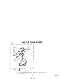 WATER PUMP , LIT/OPTIONAL Diagram and Parts List for LHC4900W1  Whirlpool Washer