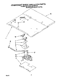 COMPONENT SHELF AND LATCH Diagram and Parts List for RB770PXYQ3  Whirlpool Wall Oven