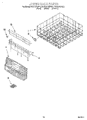 LOWER RACK Diagram and Parts List for KUDR24SEAL2  KitchenAid Dishwasher