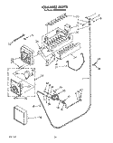 ICEMAKER Diagram and Parts List for KSSS42DWW02  KitchenAid Refrigerator