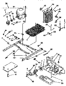 Unit Diagram and Parts List for KSRP27QBL00  KitchenAid Refrigerator