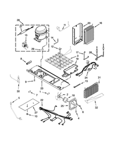 Unit Parts Diagram and Parts List for WRS975SIDM00  Whirlpool Refrigerator