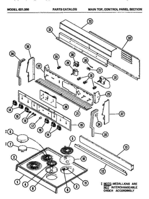 Part Location Diagram of M82D113 Whirlpool COOKTOP-