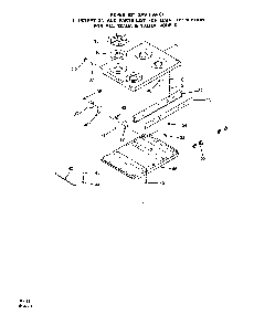 Main Top Diagram and Parts List for 1333*1A  Roper Range