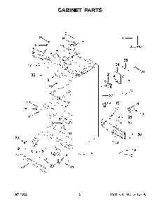 Cabinet Parts Diagram and Parts List for KRFF507HWH03  KitchenAid Refrigerator