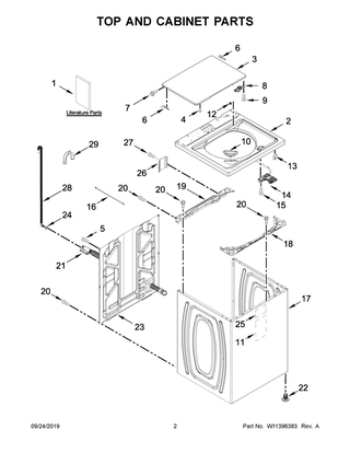Part Location Diagram of W11348221 Whirlpool Instructions, Installation