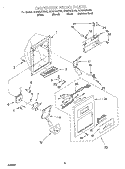 DISPENSER FRONT Diagram and Parts List for GD25DIXHB02  Whirlpool Refrigerator