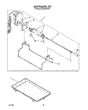 ROTISSERIE, GRIDDLE Diagram and Parts List for SC8900EXW0  Whirlpool Cooktop