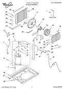 Part Location Diagram of 8031228 Whirlpool EVAPORATOR