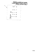 MISCELLANEOUS, OPTIONAL Diagram and Parts List for GSQ9631LL0  Whirlpool Washer