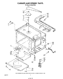 CABINET AND STIRRER Diagram and Parts List for KCMS135S0  KitchenAid Microwave