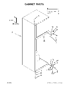 Cabinet parts Diagram and Parts List for 10676393414  Kenmore Refrigerator