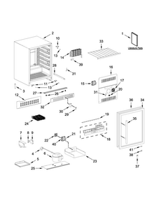 Part Location Diagram of W10792628 Whirlpool Energy guide