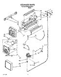 ICEMAKER Diagram and Parts List for KSRB27QABL07  KitchenAid Refrigerator