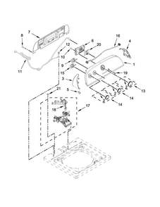 Part Location Diagram of W11210461 Whirlpool VALVE