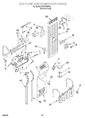 AIR FLOW AND RESERVOIR Diagram and Parts List for KSSS48MHX00  KitchenAid Refrigerator
