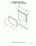FREEZER DOOR PARTS Diagram and Parts List for WRT771REYB00  Whirlpool Refrigerator