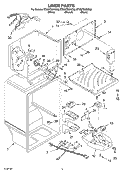 LINER Diagram and Parts List for ET8WTKXKB02  Whirlpool Refrigerator