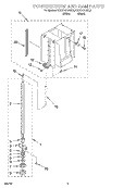 POWERSCREW AND RAM Diagram and Parts List for KCCC151JWH0  KitchenAid Trash Compactor