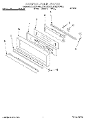 CONTROL PANEL, LIT/OPTIONAL Diagram and Parts List for KEBS278BBL3  KitchenAid Wall Oven