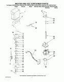 MOTOR AND ICE CONTAINER PARTS Diagram and Parts List for ED5FHAXVA03  Whirlpool Refrigerator