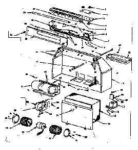 Range Hood Assembly Diagram and Parts List for 1555256740  Kenmore Range Hood