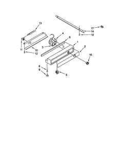 Freezer Control Panel Diagram and Parts List for KSSS36QJS00  KitchenAid Refrigerator