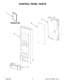 Part Location Diagram of W11705300 Whirlpool TECH SHEET